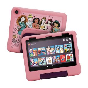 amazon fire hd 8 kids tablet, 8 inch 32gb disney princess