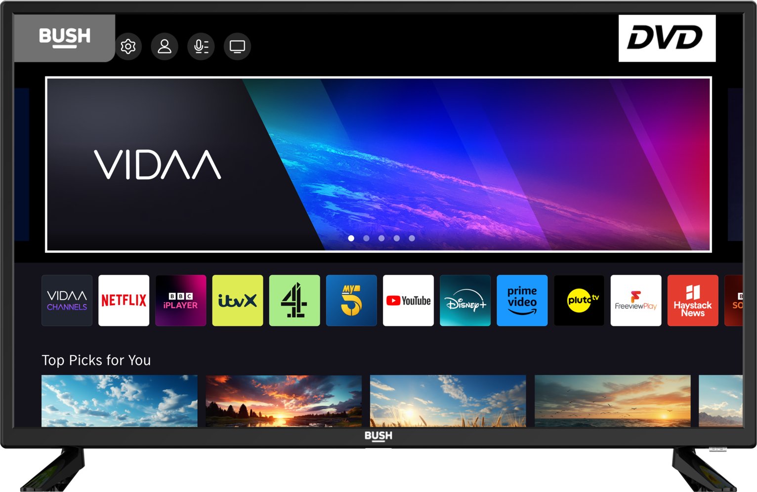 bush 32 inch f32v6d smart fhd led freeview tv & dvd combi bush 32 inch f32v6d smart fhd led freeview tv & dvd combi