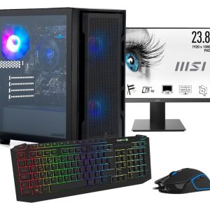 stormforce r5 16gb 1tb gaming pc & 23.8in monitor bundle